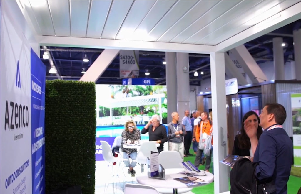 Azenco booth at Tradeshows
