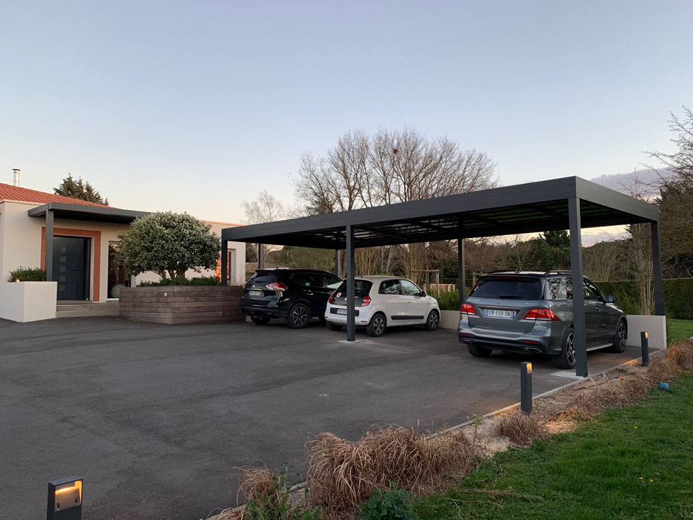 outdoor mall - carport for 4 cars, hurrican safe