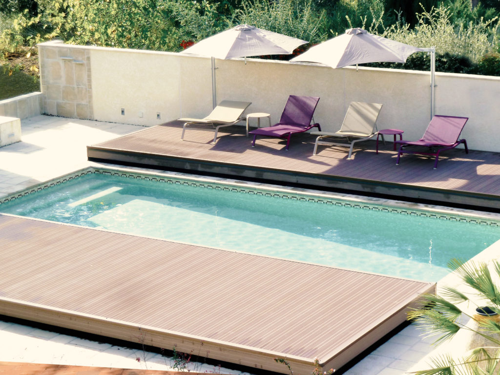 Our 3-in-1 mobile pool deck featured Aqua Magazine - Azenco Outdoor