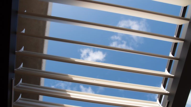 open louvers