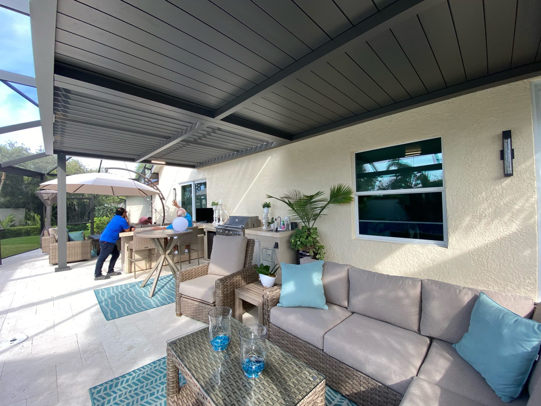 Louvered pergolas & Cabanas in Tampa Bay, FL Azenco Outdoor