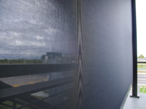 gray screen for outdoor structure