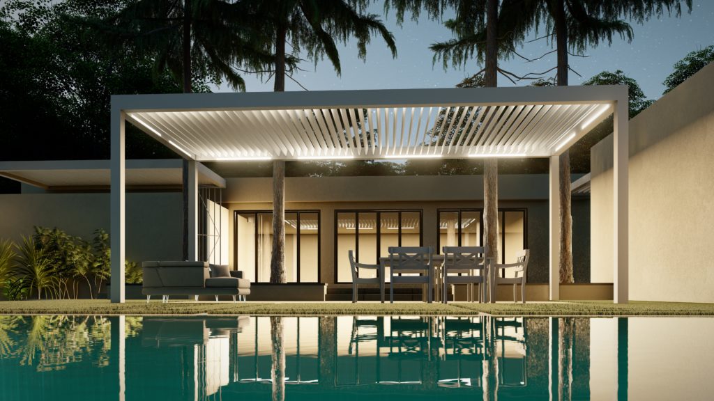 luxury outdoor living space