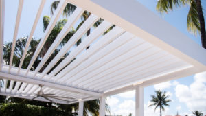 motorized louvered roof