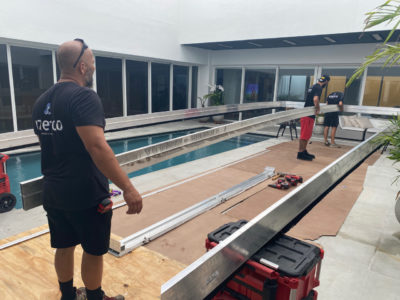 S-LIDE pool deck installation by azenco