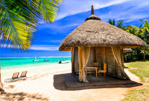 cabana bungalow on the beach