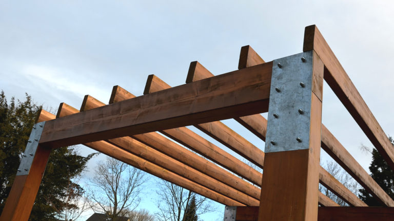 wood pergola