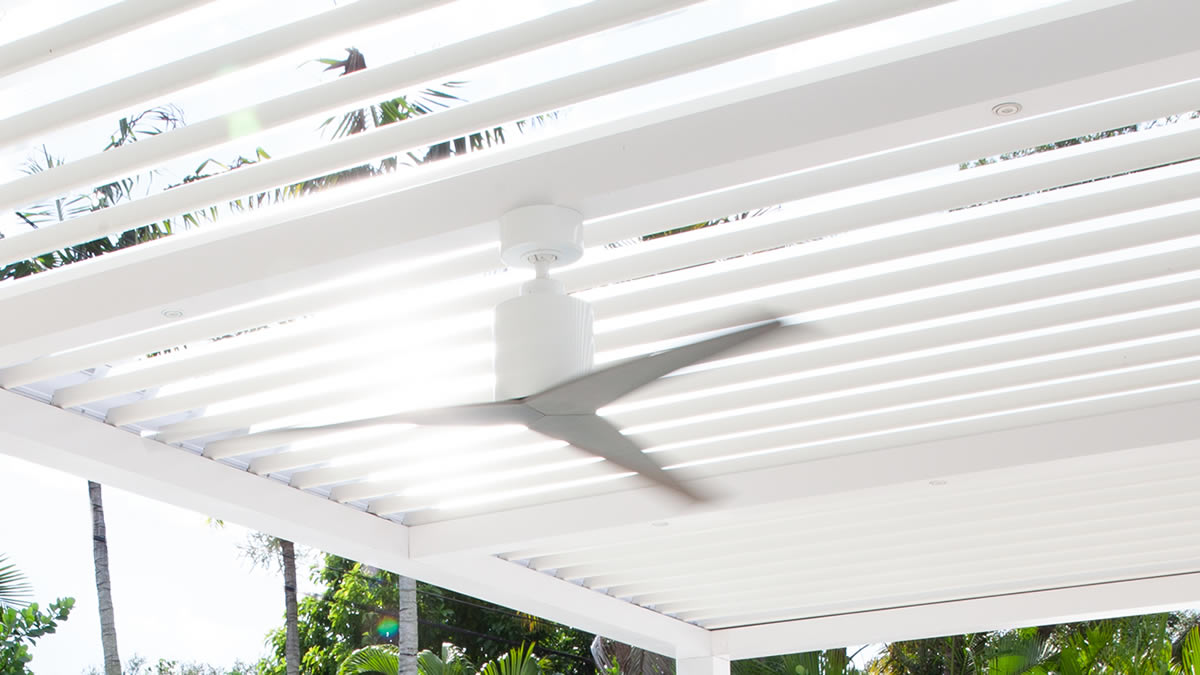 patio fan to cool outdoor space