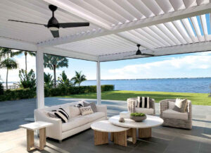 R-Blade louvered roof pergola - Azenco