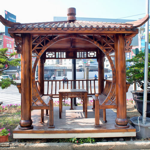 Wood pagoda asian style