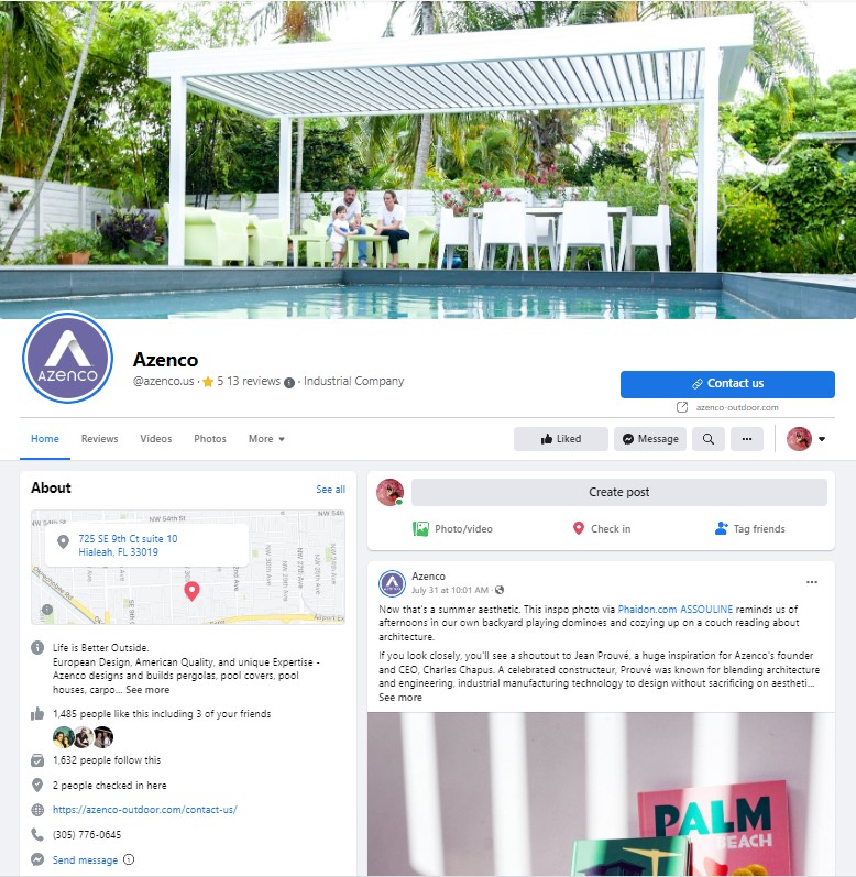 Azenco Facebook reviews