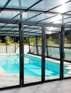 R-Design pool enclosure by Azenco USA