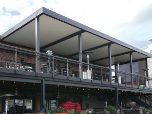 World of Beer - Tampa, FL - Louvered pergola by Azenco OUtdoor