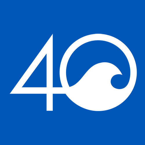 4ocean logo icon in blue