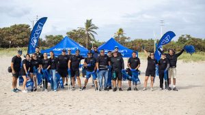 Azenco and 4ocean teams at Boca Raton, FL beach cleanup - dec 8th, 20023