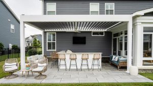 Virginia Beach, FL - Motorized louvered pergola for a residence.