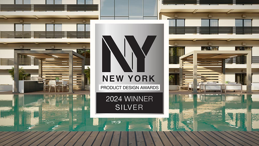 R-BREEZE pergola - NY Product Design Award 2024 - AZENCO OUTDOOR