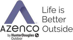 Hunter Douglas and Azenco Outdoor - vertical logo