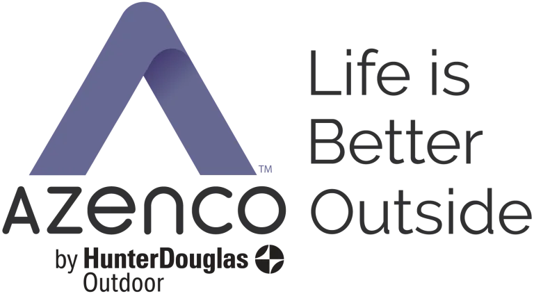 Hunter Douglas and Azenco Outdoor - vertical logo