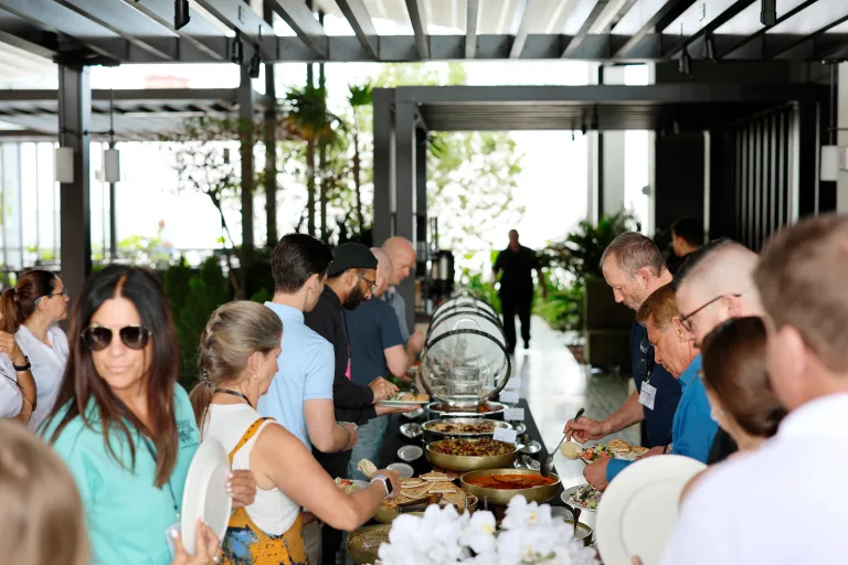 Dealers gathering to grab lunch