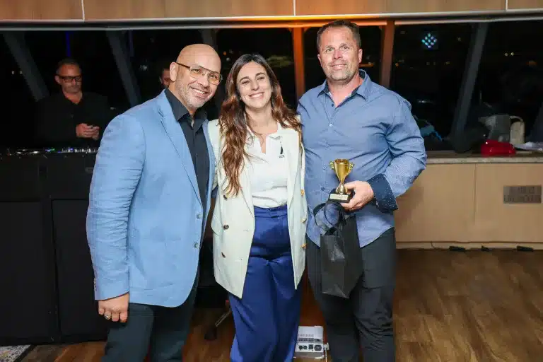 Leslie and Angel with Will, the award recipient