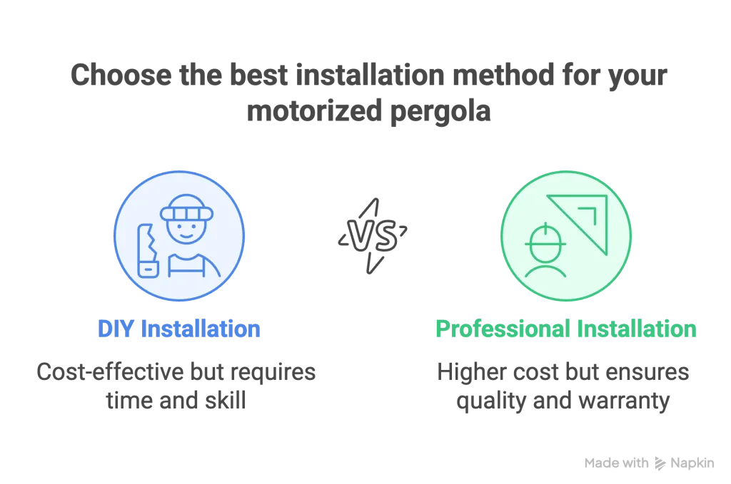 diy vs professional visual graphic