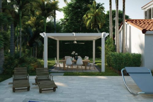 aluminum alloy pergola traditional style