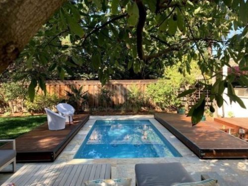 double sliding pool deck - Azenco Outdoor