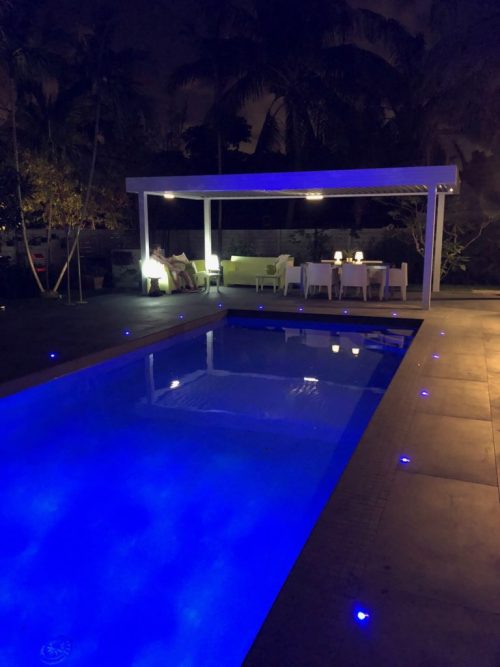 Eveining under the pergola -