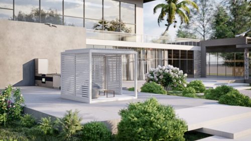 louvered roof system - cabana and pergola