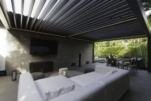 Led lighting for pergola
