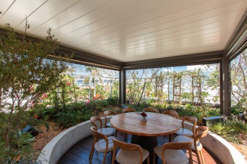 Rooftop terrace with pergola