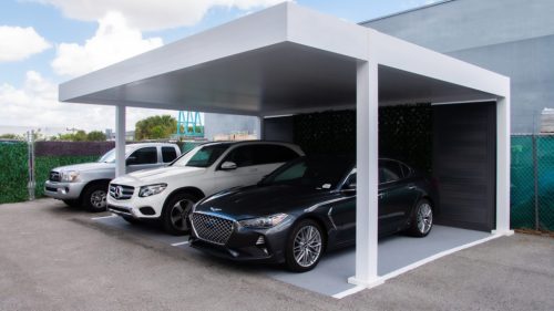 Luxury carport - aprking lot