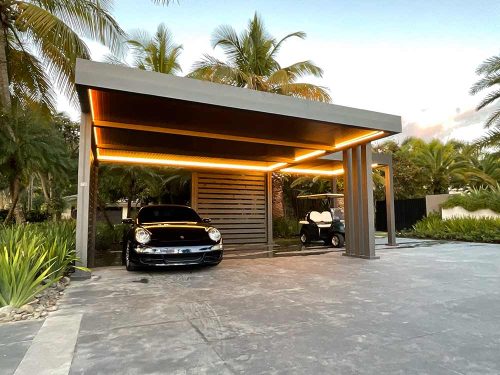 Luxury residential carport by Azenco
