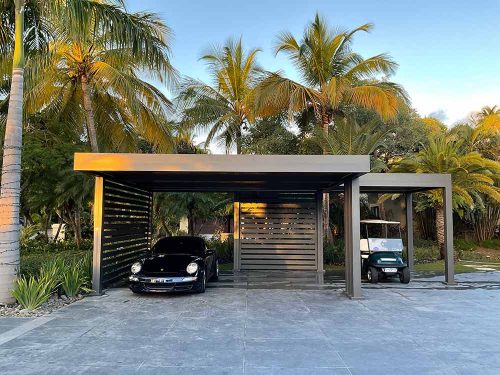 Custom luxury residential carport R-CAR by Azenco Outdoor