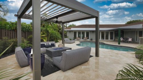 aluminum pergolas that open and close