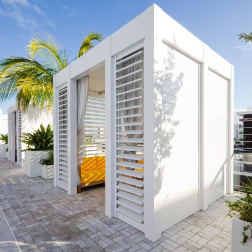 Pergola details - Arlo Hotel Wynwood Miami. Rooftop Pool
