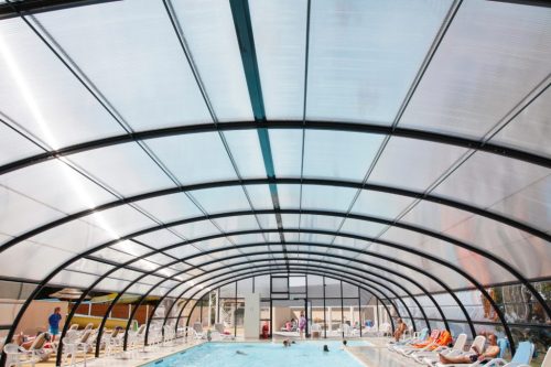 transparent pool cover