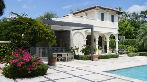 luxury fixed roof pergola