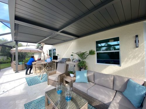 Patio shade structure - Louvered pergola ideas