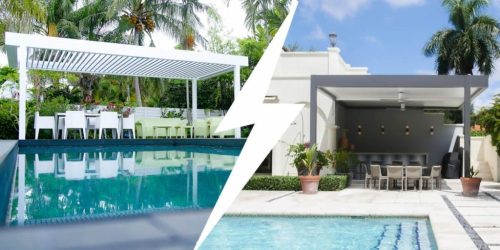 fixed roof vs louvered roof