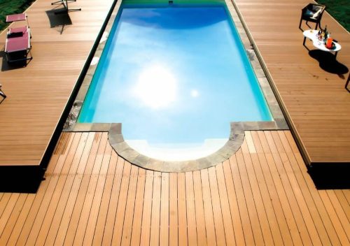 mobile pool deck - wood
