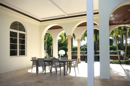 FULLY WHITE ENCLOSED PERGOLA