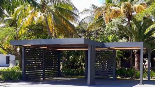 Double luxury carport, R-Car model by Azenco - intalle din puerto Rico