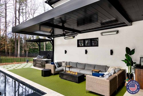Aluminum pergola in North Carolina made in America - Azenco Outdoor