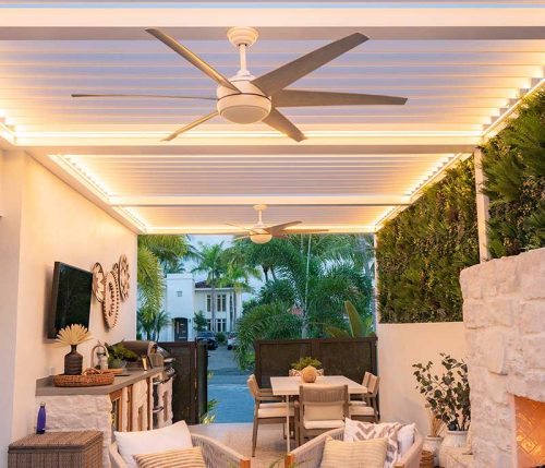 Lighting a pergola - Recessed LED light option by Azenco